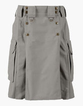 TACTICAL UTILITY GREY DUTY KILT - Scottish Kilt Jacket™ USA-UK